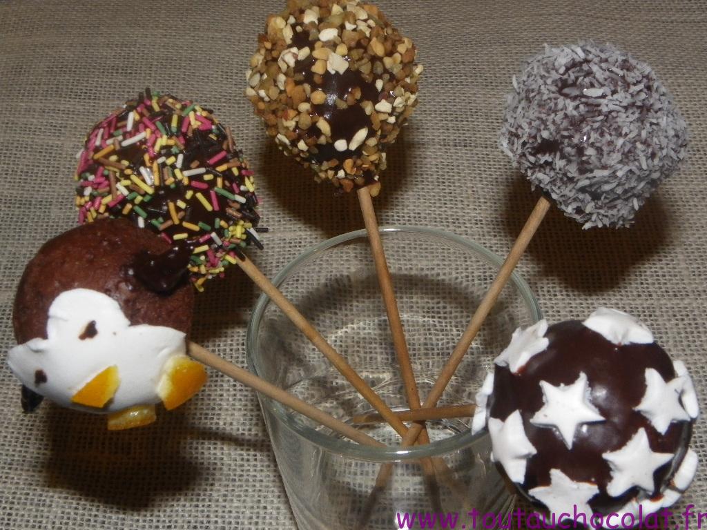 Pop cakes de Noel au chocolat