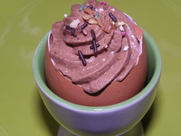 Mousse au chocolat de Pâques