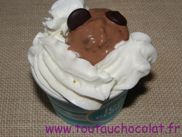 glace au chocolat noir