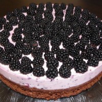Entremet aux crèmes de mûres