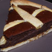 tarte au potimarron et au chocolat noir