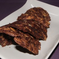tuiles amandes chocolat noir