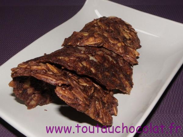 tuiles amandes chocolat noir