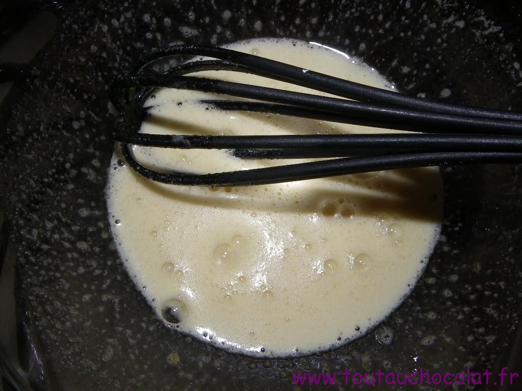 Moelleux au chocolat blanc façon tarte au citron meringuée